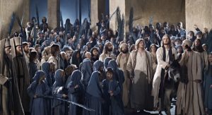 Jesus enters Jerusalem